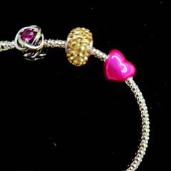 Pandora Silver Charm Bracelet 925 Silver 7.6g